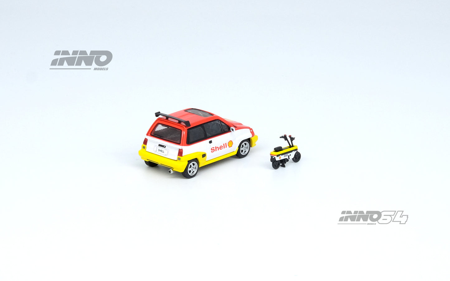 INNO64 1/64 HONDA CITY TURBO II "SHELL"  With "SHELL" MOTOCOMPO IN64-CITYII-SHELL