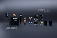 DIO64 by INNO 1/64 LBWK Auto Salon Diorama  Included 997 LBWK Chrome and 3 figures DIO64-001