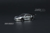 DIO64 by INNO 1/64 LBWK Auto Salon Diorama  Included 997 LBWK Chrome and 3 figures DIO64-001