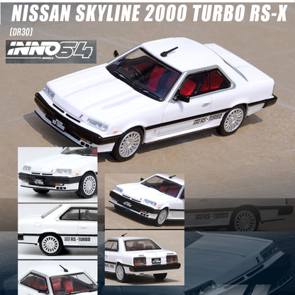 INNO64 1/64 NISSAN SKYLINE 2000 TURBO RS-X (DR30) White IN64-R30-WHI