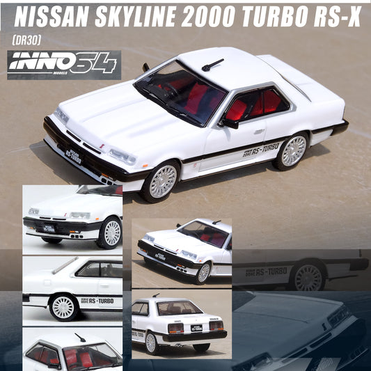 INNO64 1/64 NISSAN SKYLINE 2000 TURBO RS-X (DR30) White IN64-R30-WHI