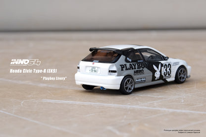 INNO64 1/64 HONDA CIVIC TYPR-R (EK9) "PLAYBOY" Livery IN64-EK9-PB