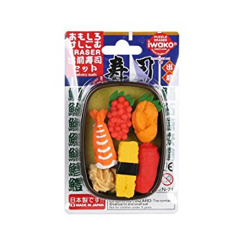 Iwako Japanese Eraser Set - Delivery Sushi