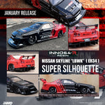 INNO64-R 1/64 RESIN NISSAN SKYLINE "LBWK" (ER34) SUPER SILHOUETTE "ADVAN" LIVERY Limited Produced Quantity IN64R-R34-AD
