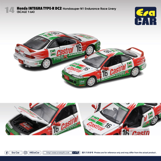 ERA CAR 1/64 Honda Integra Type-R DC2 Honda Super N1 Endurance Race Livery HA22DC21401