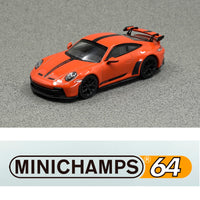 MINICHAMPS64 1/64 PORSCHE 911 GT3 (992) 2021 - LAVA ORANGE 643061004