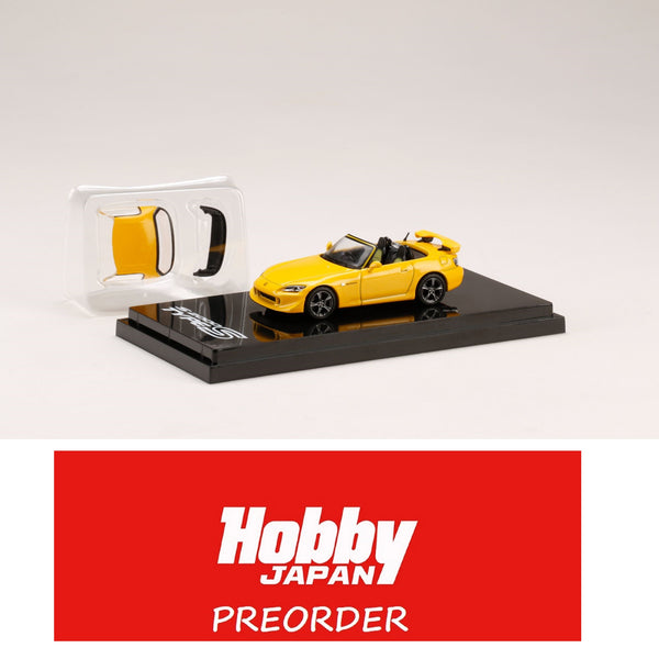 PREORDER HOBBY JAPAN 1/64 Honda S2000 Type S (AP2) YELLOW HJ641020SY (Approx. Release Date : Q4 2021 subjects to the manufacturer's final decision)