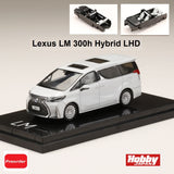 HOBBY JAPAN 1/64 LEXUS LM 300h HYBRID 4 SEATER WHITE with WHITE INTERIOR (LHD) HJ641022CAWW