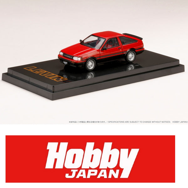 PREORDER HOBBY JAPAN 1/64 Toyota COROLLA LEVIN AE86 3 DOOR GT APEX Red Black HJ641037ARK (Approx. Release Date : Q2 2022 subjects to the manufacturer's final decision)
