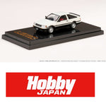 PREORDER HOBBY JAPAN 1/64 Toyota COROLLA LEVIN AE86 3 DOOR GT APEX White Black HJ641037AWK (Approx. Release Date : Q2 2022 subjects to the manufacturer's final decision)