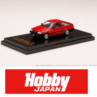 PREORDER HOBBY JAPAN 1/64 Toyota COROLLA LEVIN AE86 3 DOOR GTV Red Black HJ641037BRK (Approx. Release Date : Q2 2022 subjects to the manufacturer's final decision)