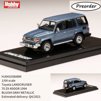 HOBBY JAPAN 1/64 Toyota LANDCRUISER 70 ZX 4DOOR 1994 BLUISH GRAY METALLIC HJ641038ABM