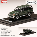 HOBBY JAPAN 1/64 Toyota LANDCRUISER 70 ZX 4DOOR 1994 OLIVE GREEN (CUSTOMIZED COLOR) HJ641038AGR