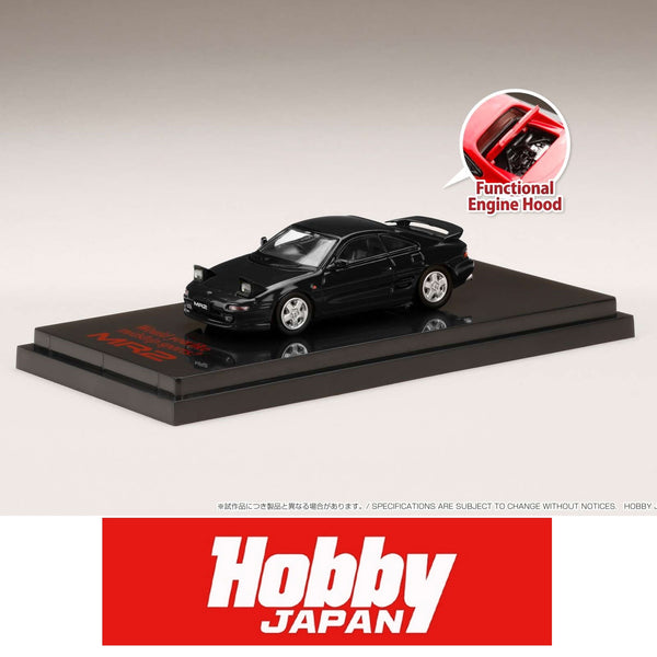 HOBBY JAPAN 1/64 Toyota MR2 (SW20) GT-S 1996 / Open Headlight Black HJ641045HBK