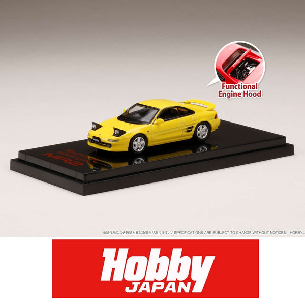 HOBBY JAPAN 1/64 Toyota MR2 (SW20) GT-S 1996 / Open Headlight Yellow HJ641045HY