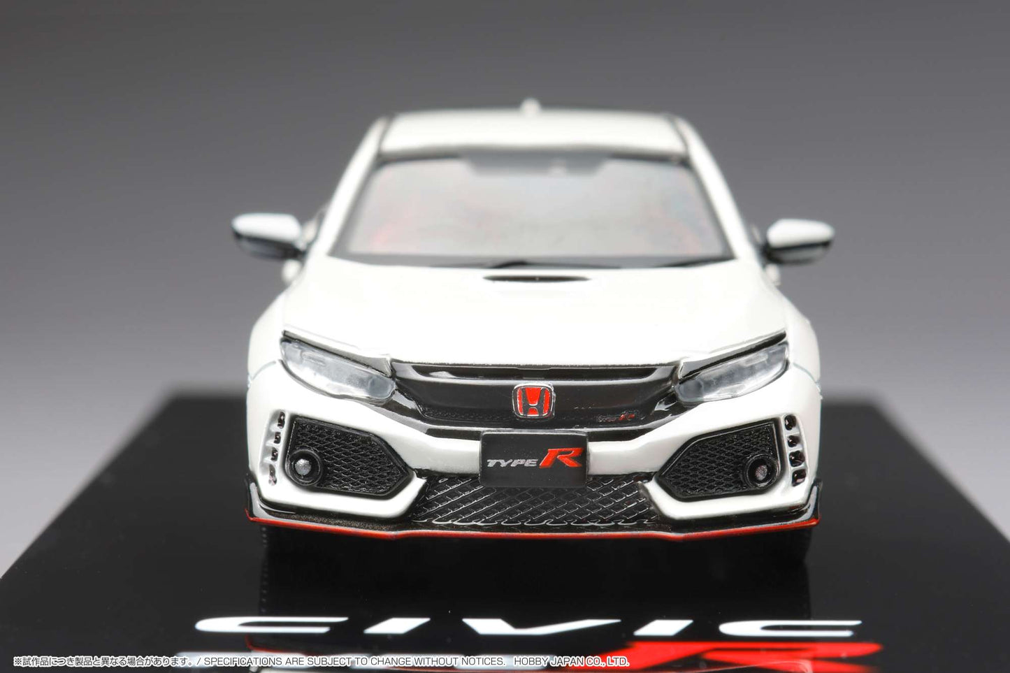 HOBBY JAPAN 1/64 Honda CIVIC TYPE R (FK8) 2017 with Engine Display Model Championship White HJ641055AW