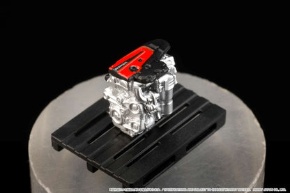 HOBBY JAPAN 1/64 Honda CIVIC TYPE R (FL5) with Engine Display Model Crystal Black Pearl HJ641063BK