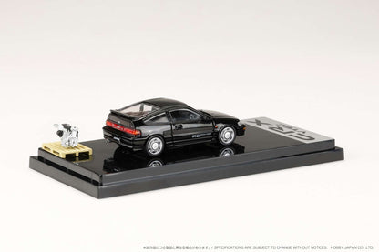 HOBBY JAPAN 1/64 Honda CR-X SiR (EF8) 1989 with Engine Display Model BLACK HJ642005BK