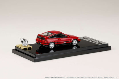 HOBBY JAPAN 1/64 Honda CR-X SiR (EF8) 1989 with Engine Display Model RED PEARL HJ642005R