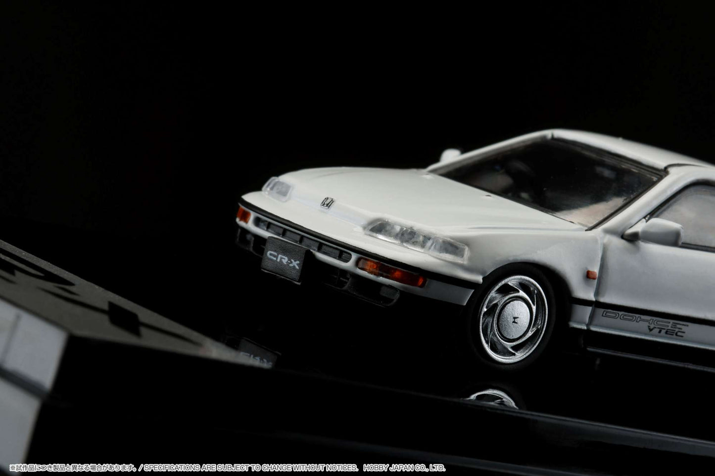 HOBBY JAPAN 1/64 Honda CR-X SiR (EF8) 1989 with Engine Display Model WHITE HJ642005W