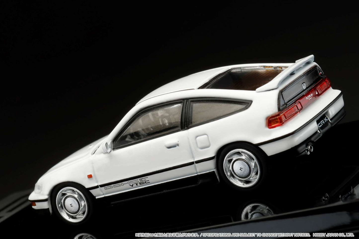 HOBBY JAPAN 1/64 Honda CR-X SiR (EF8) 1989 with Engine Display Model WHITE HJ642005W