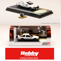 HOBBY JAPAN 1/64 Toyota SPRINTER TRUENO GT APEX (AE86) INITIAL D 頭文字D OPEN HEADLIGHTS / WITH 4A-GE DISPLAY MODEL HJ642008DA