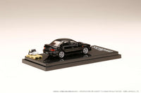 HOBBY JAPAN 1/64 SUBARU IMPREZA WRX (GC8) 1992 with Engine Display Model Black HJ642013ABK