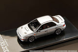 HOBBY JAPAN 1/64 SUBARU IMPREZA WRX (GC8) 1992 with Engine Display Model Silver HJ642013AS