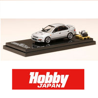 HOBBY JAPAN 1/64 SUBARU IMPREZA WRX (GC8) 1992 with Engine Display Model Silver HJ642013AS