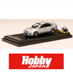 HOBBY JAPAN 1/64  SUBARU IMPREZA WRX (GC8) 1992 Customized Version with Engine Display Model Silver HJ642013BS