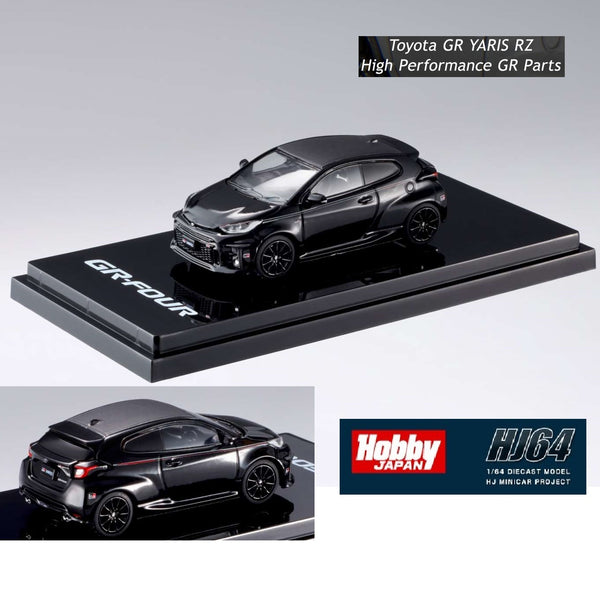HOBBY JAPAN 1/64  Toyota GR YARIS RZ High Performance GR Parts Black Pearl HJ642024GBK