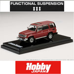 HOBBY JAPAN 1/64 Toyota LANDCRUISER 70 ZX 4 DOOR 2001 RED (CUSTOMIZED COLOR) HJ642038BR