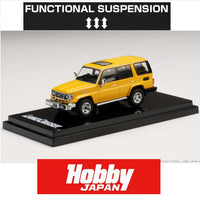 HOBBY JAPAN 1/64 Toyota LANDCRUISER 70 ZX 4 DOOR 2001 YELLOW (CUSTOMIZED COLOR) HJ642038BY