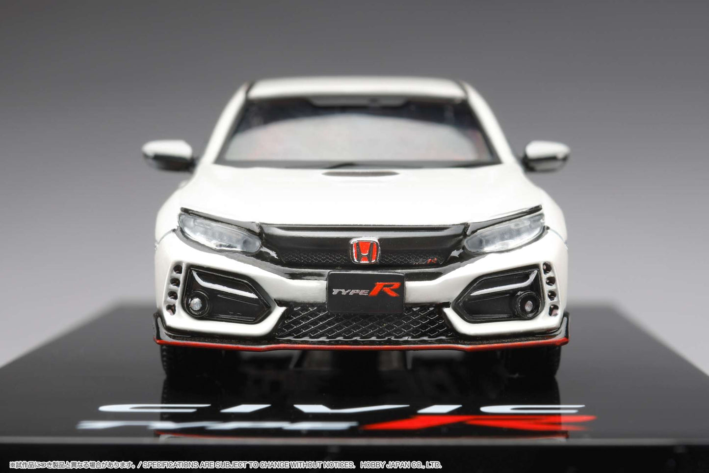 HOBBY JAPAN 1/64 Honda CIVIC TYPE R (FK8) 2020 with Engine Display Model Championship White HJ642055AW