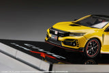 HOBBY JAPAN 1/64  Honda CIVIC Type R Limited Edition (FK8) 2020 with Engine Display Model Sunlight Yellow Ⅱ HJ642055BY