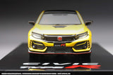 HOBBY JAPAN 1/64  Honda CIVIC Type R Limited Edition (FK8) 2020 with Engine Display Model Sunlight Yellow Ⅱ HJ642055BY