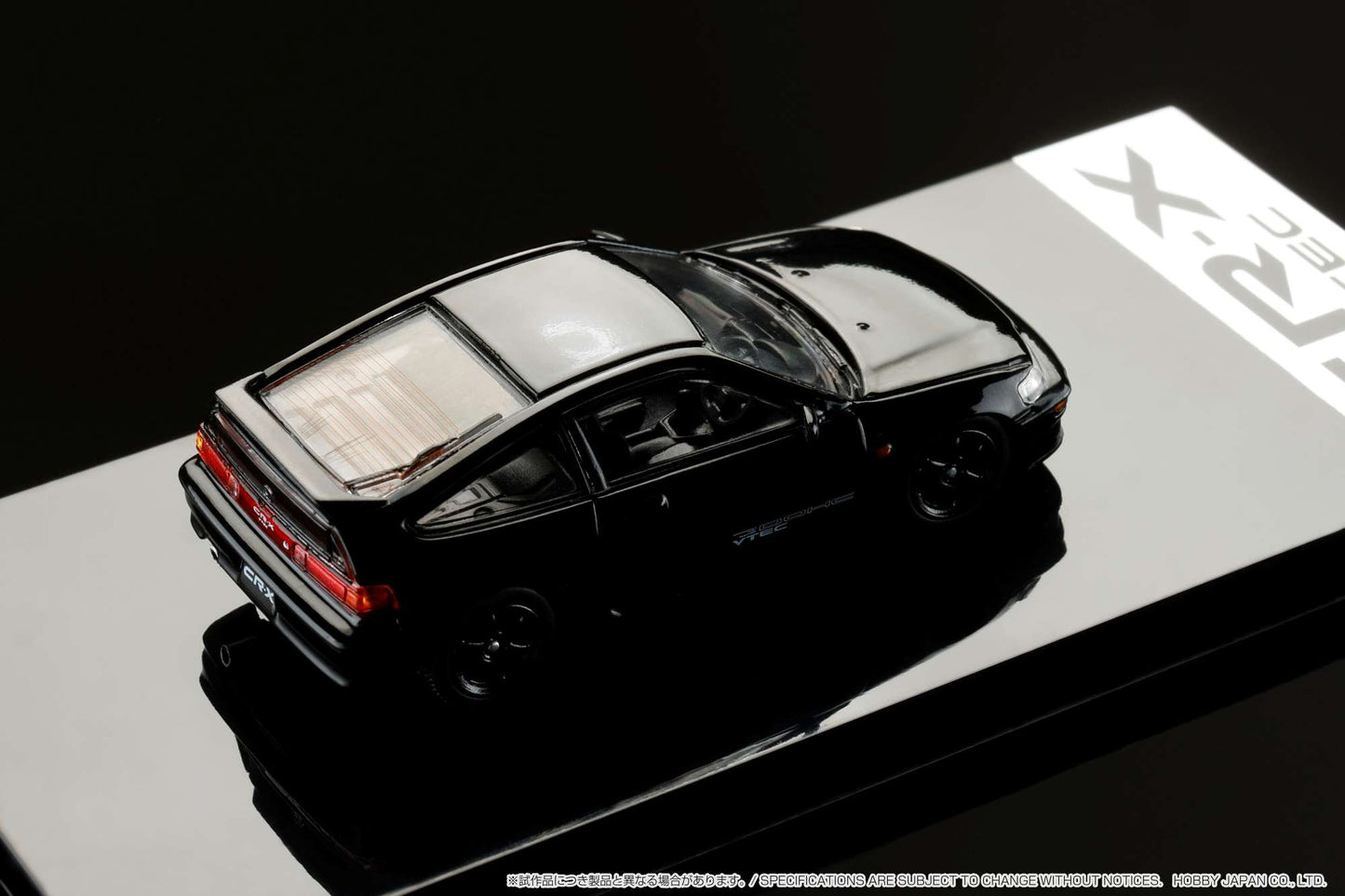 HOBBY JAPAN 1/64 Honda CR-X SiR (EF8) J.D.M. Style BLACK HJ643005BK
