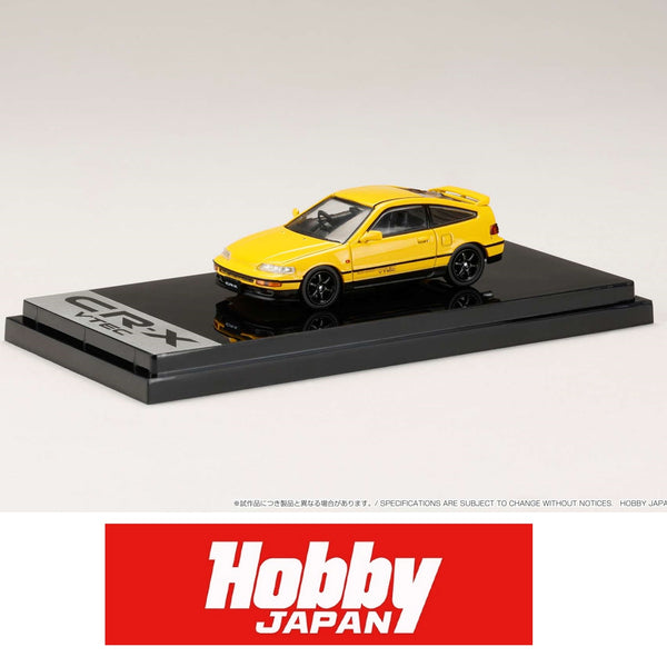 HOBBY JAPAN 1/64 Honda CR-X SiR (EF8) J.D.M. Style YELLOW HJ643005Y