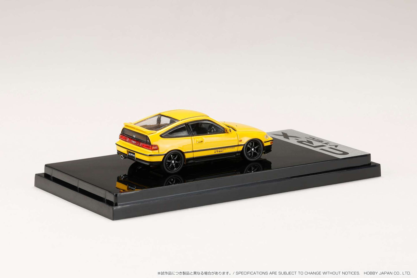 HOBBY JAPAN 1/64 Honda CR-X SiR (EF8) J.D.M. Style YELLOW HJ643005Y