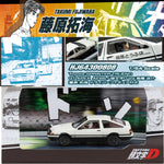 HOBBY JAPAN 1/64 Toyota SPRINTER TRUENO GT APEX AE86 / INITIAL D VS Ryosuke Takahashi With Takumi Fujiwara Figure HJ643008DB