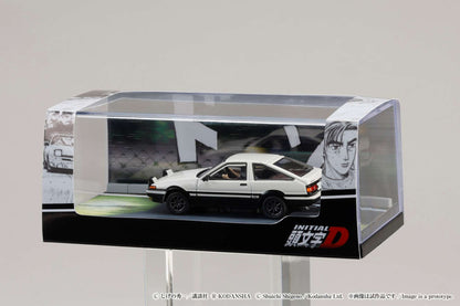 HOBBY JAPAN 1/64 Toyota SPRINTER TRUENO GT APEX AE86 / INITIAL D VS Ryosuke Takahashi With Takumi Fujiwara Figure HJ643008DB