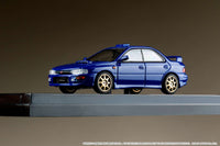 HOBBY JAPAN 1/64 SUBARU IMPREZA WRX (GC8) STi Version Ⅱ Sports Blue with Engine Display Model HJ643013SBL