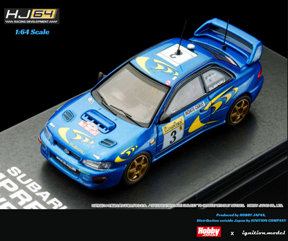 HOBBY JAPAN x IG 1/64 SUBARU IMPREZA WRC 1997 #3 (MONTE CARLO) HJR642041A