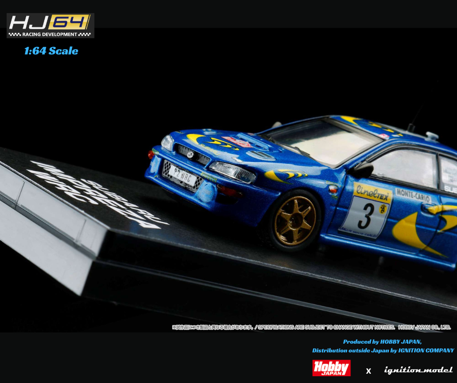 HOBBY JAPAN x IG 1/64 SUBARU IMPREZA WRC 1997 #3 (MONTE CARLO) HJR642041A