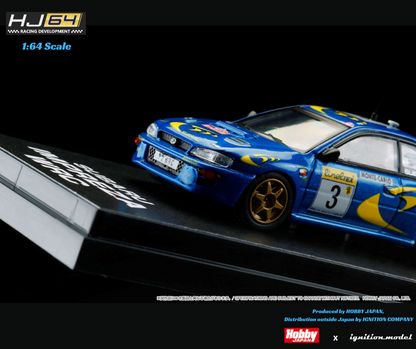 HOBBY JAPAN x IG 1/64 SUBARU IMPREZA WRC 1997 #3 (MONTE CARLO) HJR642041A