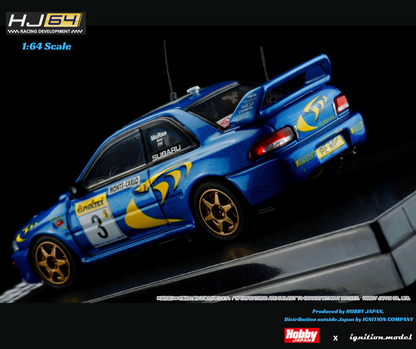 HOBBY JAPAN x IG 1/64 SUBARU IMPREZA WRC 1997 #3 (MONTE CARLO) HJR642041A