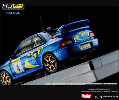 HOBBY JAPAN x IG 1/64 SUBARU IMPREZA WRC 1997  #4 (MONTE CARLO) / WINNER HJR642041B