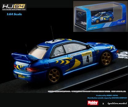 HOBBY JAPAN x IG 1/64 SUBARU IMPREZA WRC 1997  #4 (MONTE CARLO) / WINNER HJR642041B