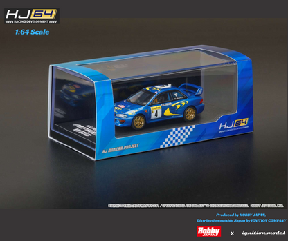HOBBY JAPAN x IG 1/64 SUBARU IMPREZA WRC 1997  #4 (MONTE CARLO) / WINNER HJR642041B