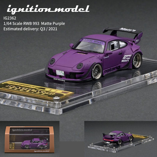 Ignition Model 1/64 HIGH-END RESIN MODEL RWB 993 Matte Purple IG2362